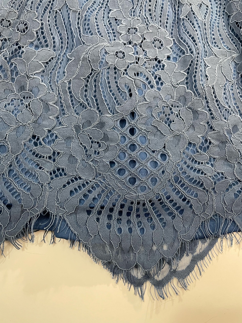 Blue Lace Spaghetti-Strap Dress - Picture 5 of 10